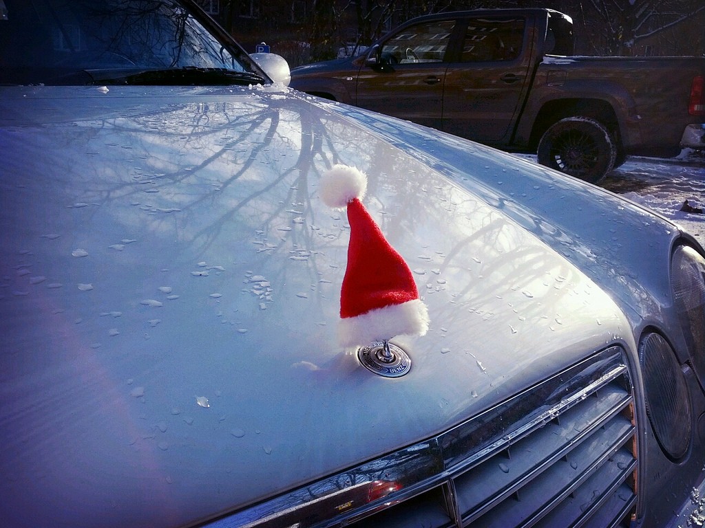 Mercedes Santa Hat